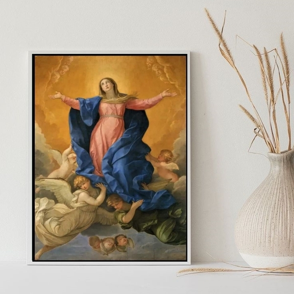 Quadro Decorativo Nossa Senhora Da Glória 24x18cm Moldura:mad