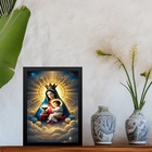 Quadro Decorativo Nossa Senhora Da Saúde 45x34cm - Com Vidro