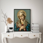 Quadro Decorativo Nossa Senhora Das Dores 33x24cm - Com Vidro