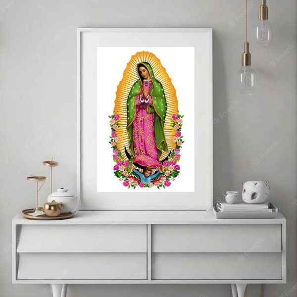 Quadro Decorativo Nossa Senhora De Guadalupe - 60x48cm Moldur