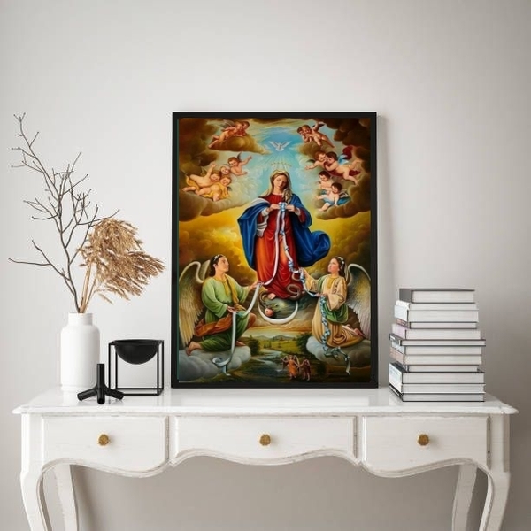 Quadro Decorativo Nossa Senhora Desatadora Dos Nós 45x34cm Mo