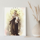 Quadro Decorativo Nossa Senhora Do Carmo 45x34cm Moldura:made