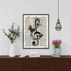 Quadro Decorativo Nota Musical - Borboletas 45x34cm Moldura B