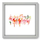 Quadro Decorativo - Notas Musicais - 33cm X 33cm - 088qdgb