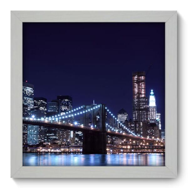 Quadro Decorativo - Nova Iorque - 22cm X 22cm - 047qnmab