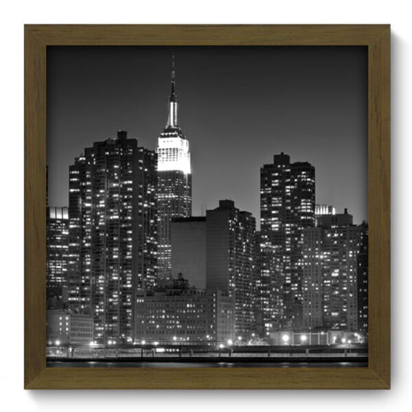 Quadro Decorativo - Nova Iorque - 33cm X 33cm - 014qdmm