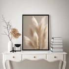 Quadro Decorativo Nuances Bege - Ramos Soft 45x34cm Moldura P