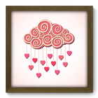 Quadro Decorativo - Nuvem - 33cm X 33cm - 107qdbm