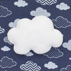 Quadro Decorativo Nuvem Marinho Quarto Bebê Infantil