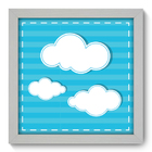 Quadro Decorativo - Nuvens - 22cm X 22cm - 027qdbb