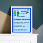 Quadro Decorativo O Autismo É Contagioso 24x18cm - Com Vidro