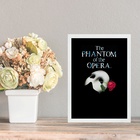 Quadro Decorativo O Fantasma Da Ópera - Poster 24x18cm Moldur