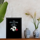 Quadro Decorativo O Fantasma Da Ópera - Poster 33x24cm Moldur
