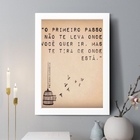 Quadro Decorativo O Primeiro Passo 45x34cm - Com Vidro Moldur
