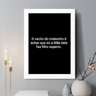 Quadro Decorativo O Vacilo Do Malandro 45x34cm Moldura Branca