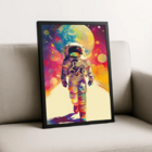 Quadro Decorativo - O Viajante Dos Sonhos 60x90cm -  Moldura