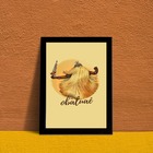 Quadro Decorativo Obaluaê 24x18cm Moldura:madeira Branca