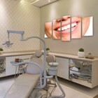 Quadro Decorativo Odontologia Dentista 5 Peças M3