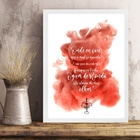 Quadro Decorativo Ogum - Frase 24x18cm - Com Vidro Moldura Br