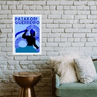 Quadro Decorativo Ogum Guerreiro 45x34cm Moldura:madeira Bran