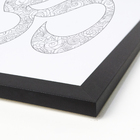 Quadro Decorativo Om Branco 24x24cm