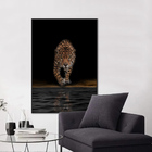 Quadro Decorativo Onça Pintada Espelhada