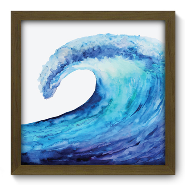 Quadro Decorativo Onda 33cm X 33cm 368qddm Leroy Merlin