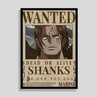 Quadro Decorativo One Piece Wanted Shanks 21x30 Pvc Luven Br