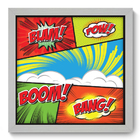 Quadro Decorativo - Onomatopeias - 33cm X 33cm - 048qdvb