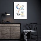 Quadro Decorativo Oração Apache - 60x48cm Moldura:madeira Pre