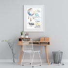 Quadro Decorativo Oração Apache - 60x48cm Moldura:madeira Pre