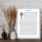 Quadro Decorativo Oração Celta 24x18cm Moldura Preta