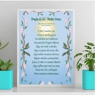 Quadro Decorativo Oração Do sol 33x24cm - Com Vidro Moldura:m