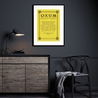 Quadro Decorativo Oração Oxum - 60x48cm Moldura:madeira Preta