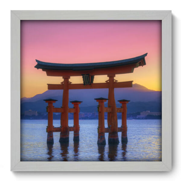 Quadro Decorativo - Oriental - 33cm X 33cm - 034qdmb