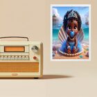 Quadro Decorativo Orixá Baby - Iemanjá 24x18cm - Com Vidro Mo