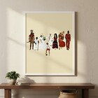 Quadro Decorativo Orixás Umbanda - 70x50cm Moldura Preta