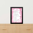 Quadro Decorativo Os 10 Mandamentos - Rosa 33x24cm Moldura Br