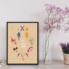 Quadro Decorativo Os Orixás 24x18cm Moldura:madeira Preta