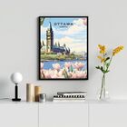 Quadro Decorativo Ottawa - Canadá 24x18cm Moldura:madeira Pre