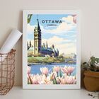 Quadro Decorativo Ottawa - Canadá 33x24cm Moldura:madeira Pre