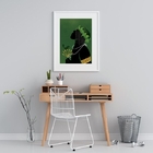 Quadro Decorativo Oxóssi Orixá - 60x48cm Moldura:madeira Bran