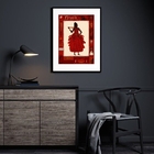 Quadro Decorativo Oyá - 60x48cm Moldura:madeira Preta