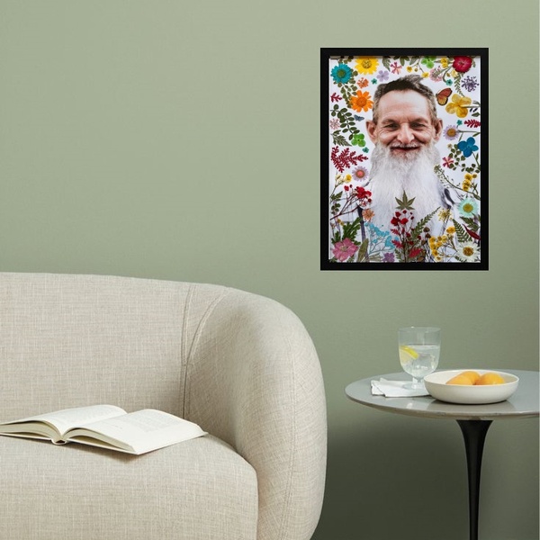 Quadro Decorativo Padrinho Sebastião 45x34cm - Com Vidro Mold