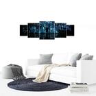 Quadro Decorativo Painel Mosaico Para Sala De Estar 5 Peças C