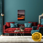 Quadro Decorativo Paisagem Ao Entardecer Por Do Sol Lindo