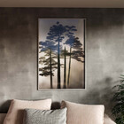 Quadro Decorativo Paisagem Araucaria Angustifolia Com Moldura
