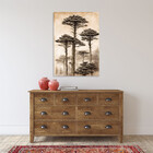 Quadro Decorativo Paisagem Araucaria Vintage - 180x100 Cm