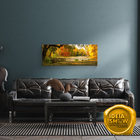 Quadro Decorativo Paisagem Arte Árvores Outono Sala Quarto