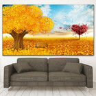 Quadro Decorativo Paisagem Árvore Do Amor - 100x70 Cm